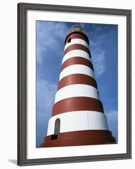 Lighthouse, Hopetown, Abaco, Bahamas, West Indies, Central America-Ethel Davies-Framed Photographic Print