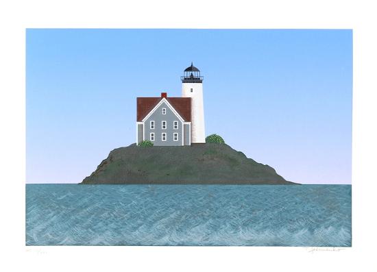 Lighthouse II-Theodore Jeremenko-Framed Serigraph