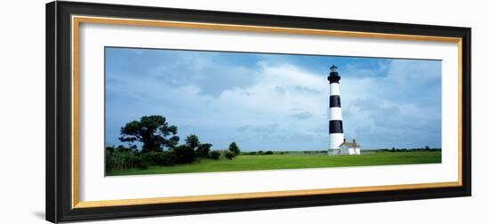 Lighthouse in a Field, Bodie Island Lighthouse, Bodie Island, North Carolina, USA-null-Framed Photographic Print