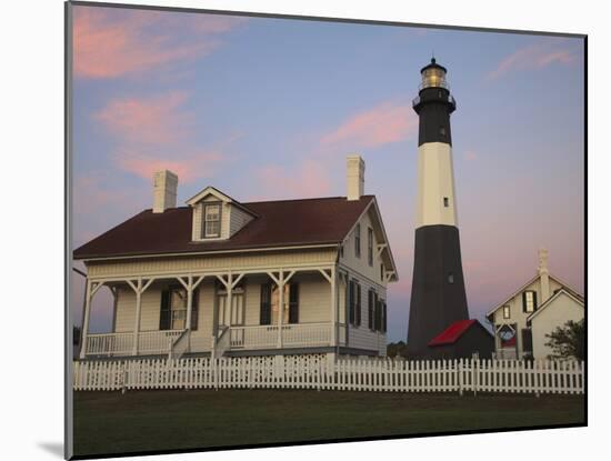 Lighthouse in Early Light at Tybee Island, Georgia, Usa-Joanne Wells-Mounted Photographic Print