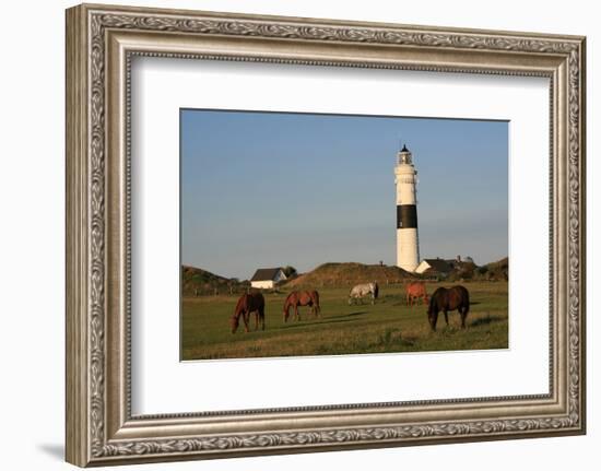 Lighthouse in Kampen, Sylt, Schleswig Holstein, Germany-null-Framed Art Print