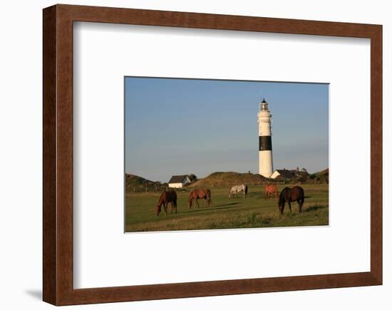 Lighthouse in Kampen, Sylt, Schleswig Holstein, Germany-null-Framed Art Print