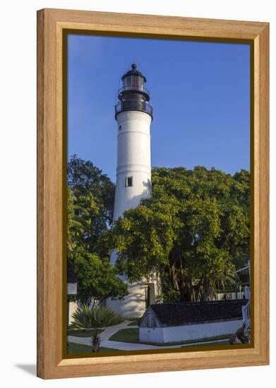 Lighthouse in Key West Florida, USA-Chuck Haney-Framed Premier Image Canvas