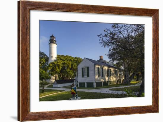 Lighthouse in Key West Florida, USA-Chuck Haney-Framed Photographic Print