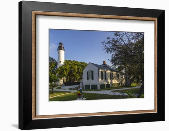 Lighthouse in Key West Florida, USA-Chuck Haney-Framed Photographic Print