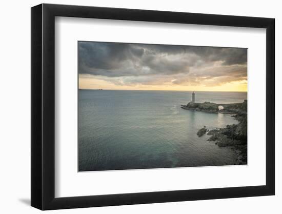 Lighthouse in the bay in Bittany-Philippe Manguin-Framed Photographic Print