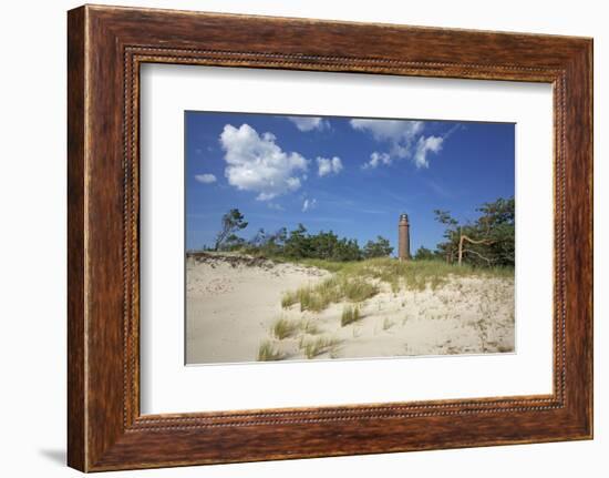 Lighthouse in the Dunes at Darsser Ort Boat on the Darss Peninsula-Uwe Steffens-Framed Photographic Print