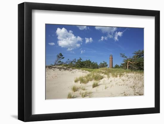 Lighthouse in the Dunes at Darsser Ort Boat on the Darss Peninsula-Uwe Steffens-Framed Photographic Print