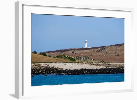 Lighthouse, Isles of Scilly, England, United Kingdom, Europe-Robert Harding-Framed Photographic Print