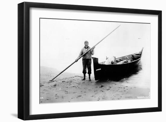 "Lighthouse Joe," Undated-Asahel Curtis-Framed Giclee Print