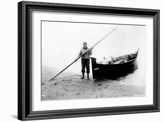 "Lighthouse Joe," Undated-Asahel Curtis-Framed Giclee Print