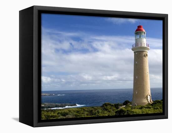 Lighthouse, Kangaroo Island, South Australia, Australia-Thorsten Milse-Framed Premier Image Canvas