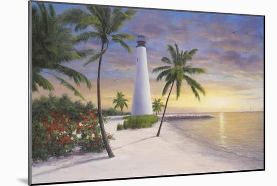 Lighthouse, Key Biscayne-Diane Romanello-Mounted Art Print