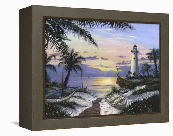 Lighthouse Landing-Scott Westmoreland-Framed Stretched Canvas