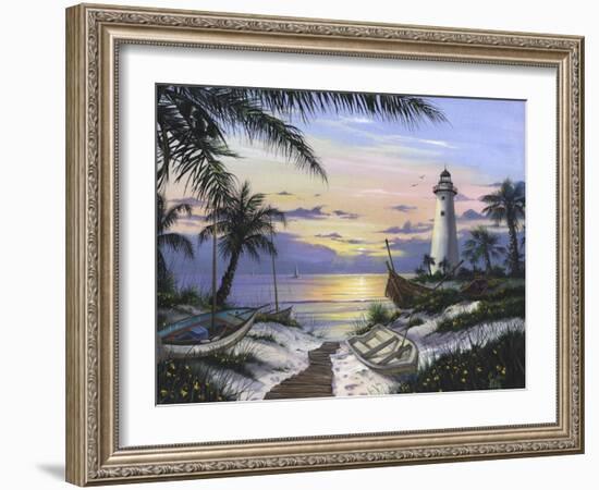 Lighthouse Landing-Scott Westmoreland-Framed Art Print