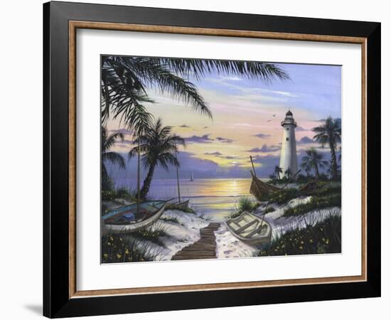 Lighthouse Landing-Scott Westmoreland-Framed Art Print