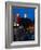 Lighthouse Lit Up at Dusk, Colonia Del Sacramento, Uruguay-null-Framed Photographic Print