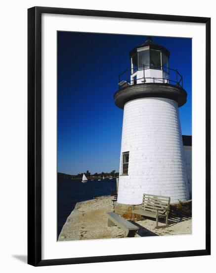 Lighthouse, Living Maritime Museum, Mystic Seaport, Connecticut, USA-Fraser Hall-Framed Photographic Print