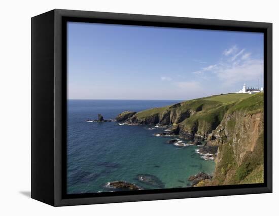 Lighthouse, Lizard Point, Cornwall, England, United Kingdom, Europe-Jeremy Lightfoot-Framed Premier Image Canvas