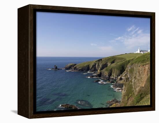 Lighthouse, Lizard Point, Cornwall, England, United Kingdom, Europe-Jeremy Lightfoot-Framed Premier Image Canvas