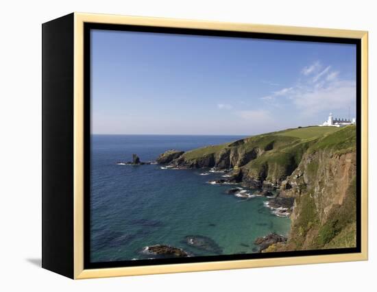 Lighthouse, Lizard Point, Cornwall, England, United Kingdom, Europe-Jeremy Lightfoot-Framed Premier Image Canvas