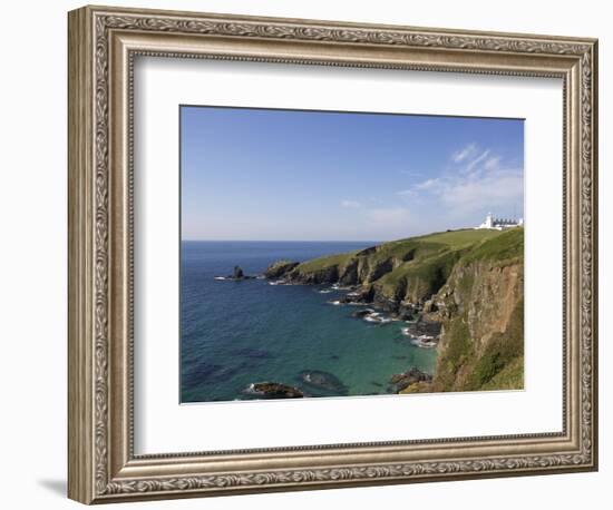 Lighthouse, Lizard Point, Cornwall, England, United Kingdom, Europe-Jeremy Lightfoot-Framed Photographic Print