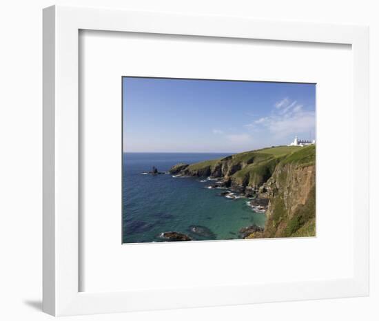 Lighthouse, Lizard Point, Cornwall, England, United Kingdom, Europe-Jeremy Lightfoot-Framed Photographic Print