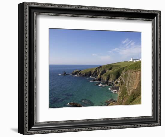 Lighthouse, Lizard Point, Cornwall, England, United Kingdom, Europe-Jeremy Lightfoot-Framed Photographic Print