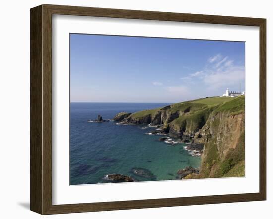 Lighthouse, Lizard Point, Cornwall, England, United Kingdom, Europe-Jeremy Lightfoot-Framed Photographic Print