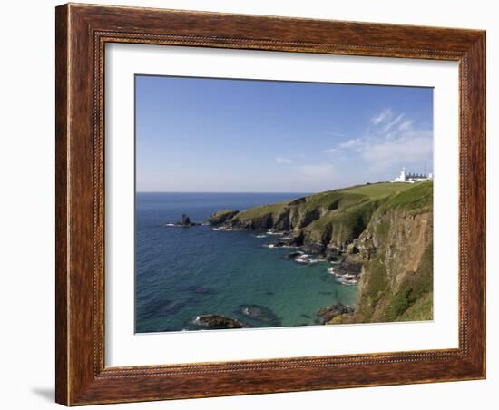 Lighthouse, Lizard Point, Cornwall, England, United Kingdom, Europe-Jeremy Lightfoot-Framed Photographic Print