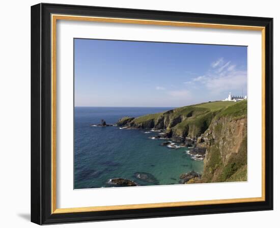 Lighthouse, Lizard Point, Cornwall, England, United Kingdom, Europe-Jeremy Lightfoot-Framed Photographic Print