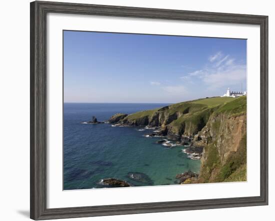 Lighthouse, Lizard Point, Cornwall, England, United Kingdom, Europe-Jeremy Lightfoot-Framed Photographic Print