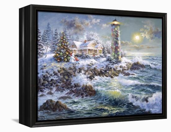 Lighthouse Merriment-Nicky Boehme-Framed Premier Image Canvas