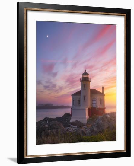 Lighthouse Moon-Darren White Photography-Framed Photographic Print