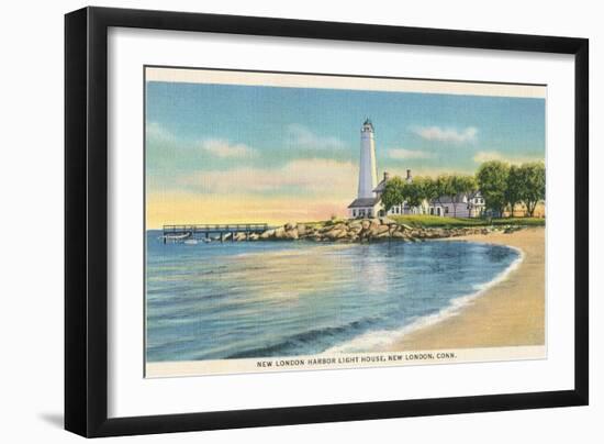 Lighthouse, New London Harbor, Connecticut-null-Framed Art Print