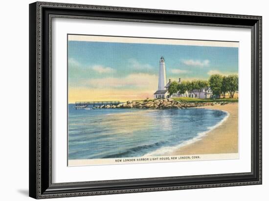 Lighthouse, New London Harbor, Connecticut-null-Framed Art Print