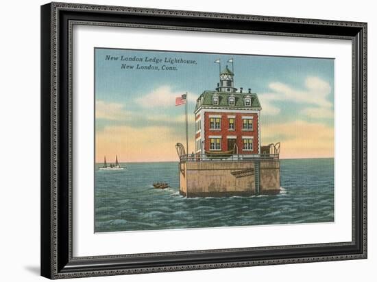 Lighthouse, New London Ledge, Connecticut-null-Framed Art Print