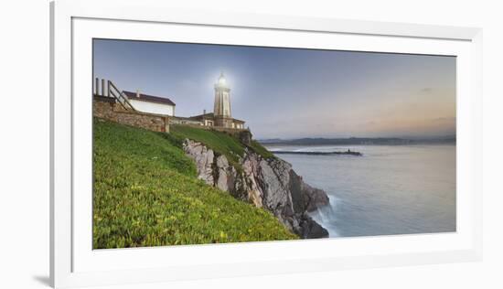 Lighthouse of AvilŽs, Bay of Biscay, Asturias, Spain-Rainer Mirau-Framed Premium Photographic Print