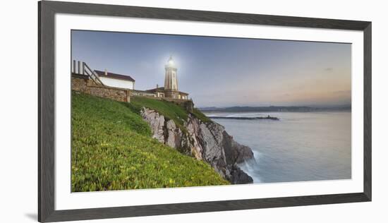 Lighthouse of AvilŽs, Bay of Biscay, Asturias, Spain-Rainer Mirau-Framed Premium Photographic Print
