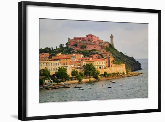 Lighthouse of Portoferraio in Portoferraio, Province of Livorno, on the island of Elba in the Tu...-null-Framed Photographic Print