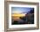 Lighthouse on a Cliff at Sunset, Bass Harbor, ME-George Oze-Framed Photographic Print