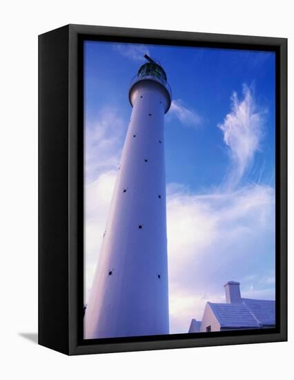 Lighthouse on Bermuda-Dennis Degnan-Framed Premier Image Canvas