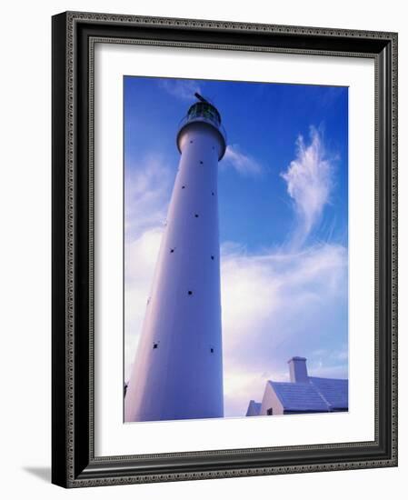 Lighthouse on Bermuda-Dennis Degnan-Framed Photographic Print