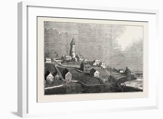 Lighthouse on St. Agnes, One of the Scilly Islands-null-Framed Giclee Print