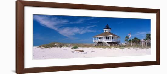 Lighthouse on the Beach, Port Boca Grande Lighthouse, Gasparilla Island State Park-null-Framed Photographic Print