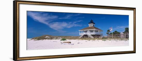 Lighthouse on the Beach, Port Boca Grande Lighthouse, Gasparilla Island State Park-null-Framed Photographic Print