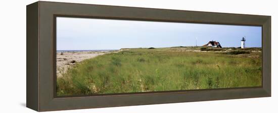 Lighthouse on the Beach, Race Point Light, Provincetown, Cape Cod, Barnstable County-null-Framed Premier Image Canvas