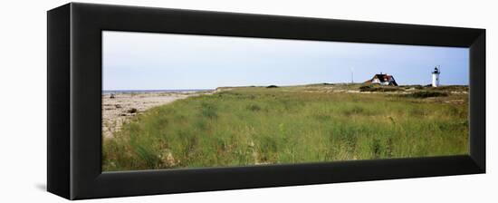 Lighthouse on the Beach, Race Point Light, Provincetown, Cape Cod, Barnstable County-null-Framed Premier Image Canvas