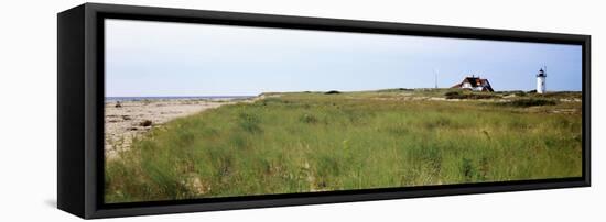 Lighthouse on the Beach, Race Point Light, Provincetown, Cape Cod, Barnstable County-null-Framed Premier Image Canvas