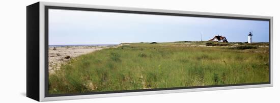 Lighthouse on the Beach, Race Point Light, Provincetown, Cape Cod, Barnstable County-null-Framed Premier Image Canvas